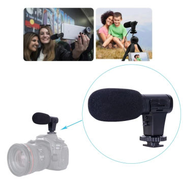 G-Anica Mini Video Microphone Portable Interview Recording Condenser Microphone for Phone PC Computer Nikon Sony DSLR Camera Mic