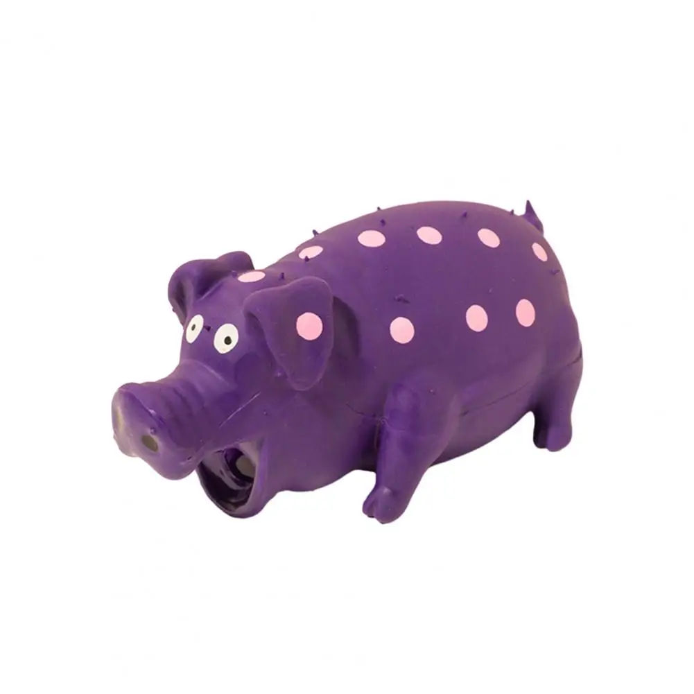 Squeaky Pig Dog Toy Durable