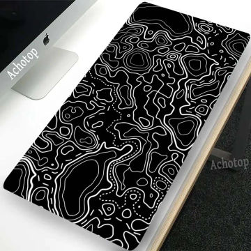 Black And White Gamer Mouse Pad Gaming Mousepad Speed Desk Mat Laptop Gaming Mats For Office Carpet Desk Accessories Game Pads