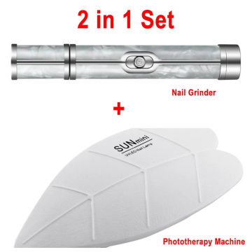 20000r Grinder To Remove Dead Skin Electric Nail Drill Grinder Nail Remover Mini Phototherapy Machine Portable Usb Set Nail Art