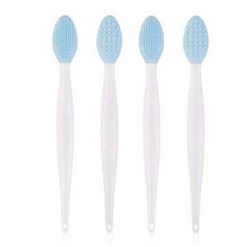 4pcs New Fashion Design Nose Double-Sided Tool Silicone Lip Scrub Exfoliator Brush