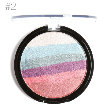 Focallure Pro DIY Rainbow Highlighter Powder Palette Bronzer Contour Soft Mineral Face Highlighter Makeup Palette Kit