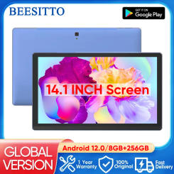 Super 8GB+256GB Large  Screen 14.1 Inch Tablet Pc  Android 12 Bluetooth  4G Phone Call 5G WiFi Pad Kids Learning tab Music Sheet