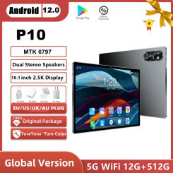 World Premiere 2023 P10 Pad 10.1 Inch Tablet Pc Deca Core 12GB RAM 512GB ROM High Speed Tablets Android 12.0 Google 4G LTE Phone