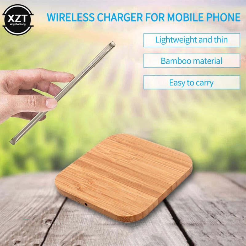 Description Picture 2 of itemPortable 5W Qi Wireless Charger Slim Wood Pad For Apple iPhone 7 8 Plus Smart Phone Wireless Charging Pad For Samsung S7