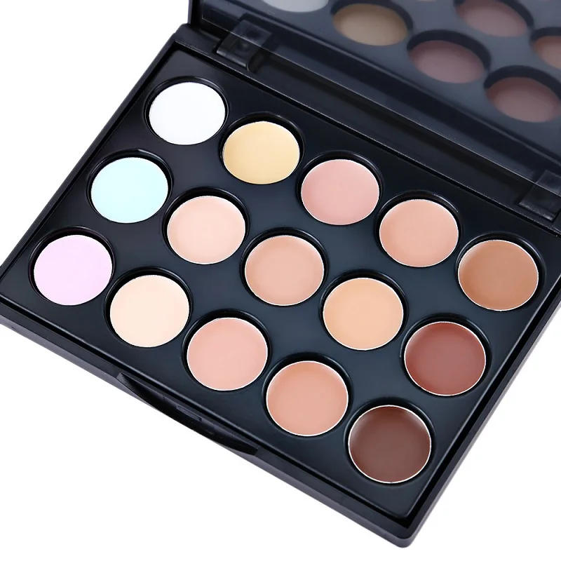 Description Picture 6 of itemMini 15 Colors Concealer Palette Dark Circles Primer 3D Brightening Face Women Moisturizing Oil Control Waterproof Beauty Makeup