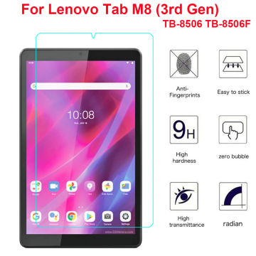 Tempered Glass For Lenovo Tab M8 (3rd Gen) TB-8506 TB-8506F Screen Protector Tablet Protective Film