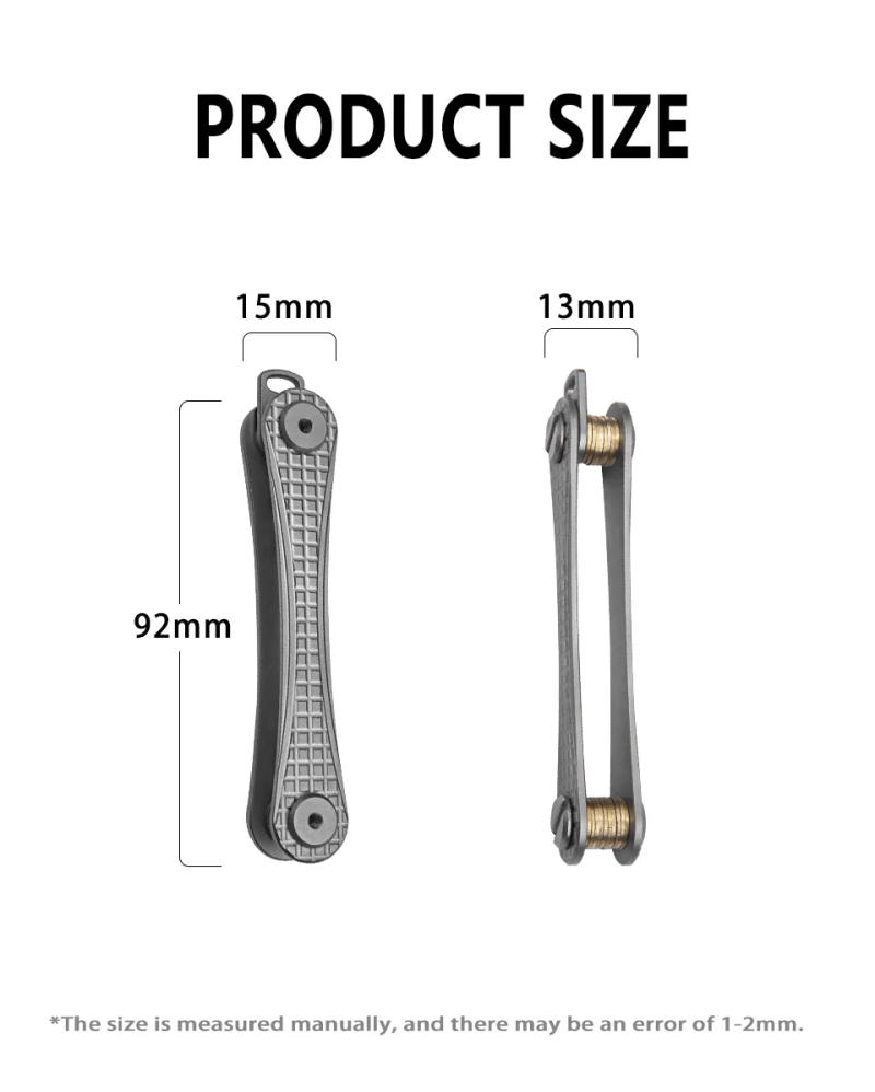 Description Picture 3 of itemTIGLE Titanium Alloy Key Storage Device Minimalist Pocket-Sized Key Holder Key Organizer EDC Tool Key Carrier