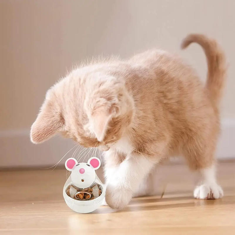 Description Picture 4 of itemCat  Mice Food Tumbler Cat Food Toy Ball Interactive Cat Food Feeder Leak Food Interesting Plastic Cat Food Dispenser Pet Toy