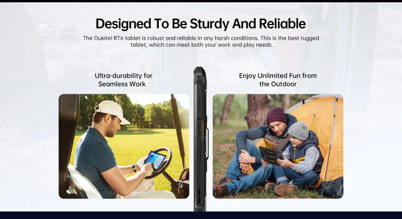 Description Picture 4 of itemOukitel RT6 Android 13 Rugged Tablet PC 20000mAh 14GB 256GB Tablets 10.1