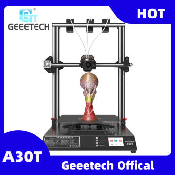 Geeetech A30T 3-in-1-out auto leveling mix color 3d printer mix-color 320*320*420mm print area with Filament Fetector FDM