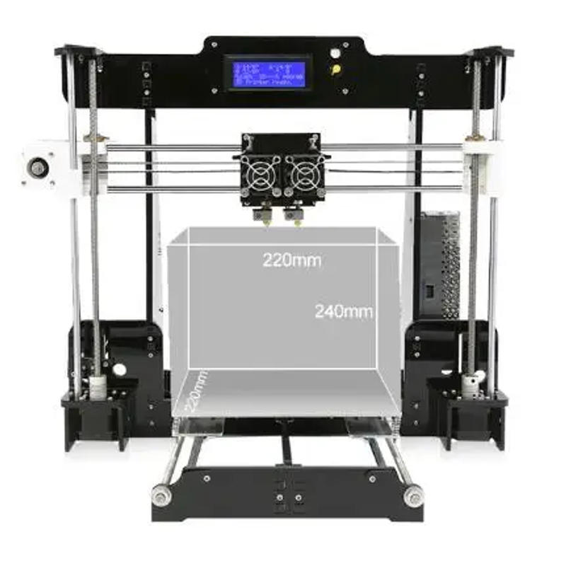 Description Picture 4 of itemNew dual nozzle 3d printer A8-M dual color high precision stereo home desktop industrial grade DIY kit