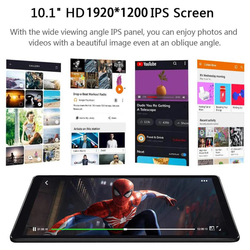 Description Picture 2 of itemMX107 Tablets 10 Inch Tablet Android 10.0 6GB RAM 64GB ROM 4G LTE 5G WiFi Bluetooth GPS 6000mAh Battery Type C Tablets PC