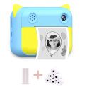 Kids Toy Instant Print Camera Mini Digital Camera With HD Video Recording Dual Lens Thermal Photo Paper Birthday Gift Boys Girls