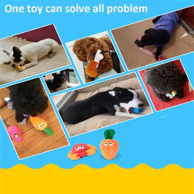 Description Picture 3 of item10PCS Random Pet Dog Toy Puppy Cat Vinyl Ball Dog Squeaky Toy Quack Chew Sound Play Fetching Funny Toy For Small Dog