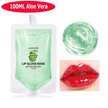 100ML Moisturize Lip Gloss Base Gel DIY Clear Lip Balm Oil Makeup Primers Non-Stick Lipstick Primer Handmade Liquid Lip Balms