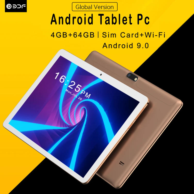 Description Picture 2 of itemBDF 10.1 Inch Tablet Pc Google Android 9 Support 3G Mobile Phone SIM Card Tablets 4GB+64GB ROM Bluetooth Wi-Fi Tablet Android