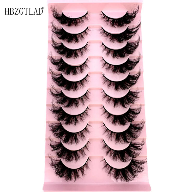 Description Picture 3 of itemNEW 10Pairs False Eyelashes 6D Super Fluffy Wispy Faux Mink Eyelashes Cat Eye Dramatic Lashes Eyelash Extension Makeup