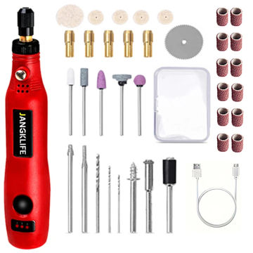 USB Cordless Rotary Tool Kit Woodworking Engraving Pen DIY For Jewelry Metal Glass Mini Wireless Drill