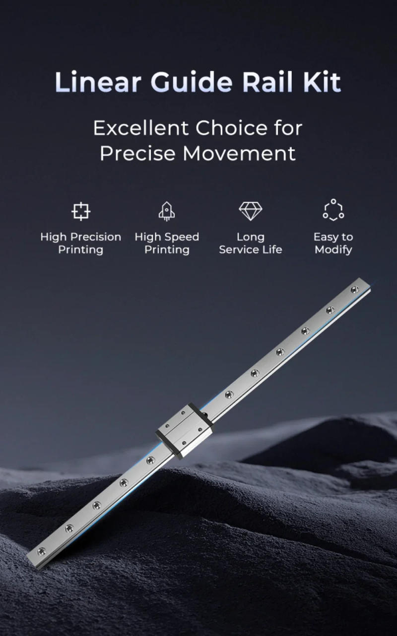 Description Picture 5 of itemCreality Ender 3 X-axis MGN12C Linear Rail Guide Kit with Fix Plate Mount Bracket Support Sprite Pro Kit for Ender-3/3 Pro /3 V2