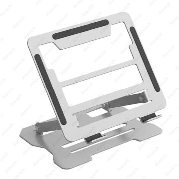 Portable Fold Tablet Stand for Desk, Laptop Stand Adjustable Metal Notebook Tablet Holder Up to 10-17