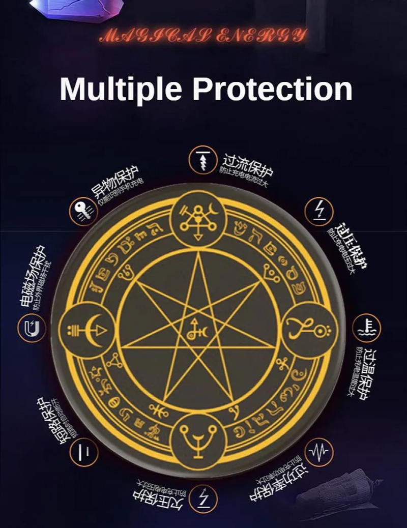 Description Picture 4 of item15W Magic Array Mobile Phone Wireless Charger Automatic Ultra-thin Android Light-emitting Base Wireless Launch Fast Charge