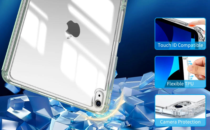 Description Picture 4 of itemZOYU For iPad for iPad Pro 11 12.9 Sliding Detachable Acrylic Case,for iPad 10th 10.9 Air 4 Air 5 10.2 7/8/9 th Gen mini 6 Case