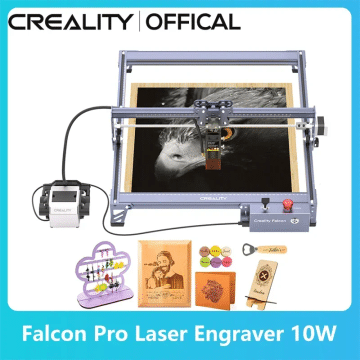 Creality Official Falcon Pro 10W Laser Engraver CNC Machine DIY Laser Cutter Engraver Machine for Metal Wood Acrylic Leather