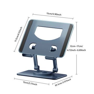 Foldable Tablet Bracket Stand 360 Rotating Hollowed Notebook Holder Desk for 4.7-12 inch Tablet Mount for Ipad Accessories