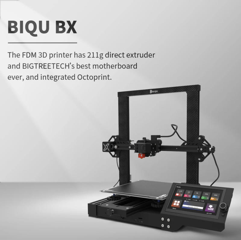 Description Picture 3 of itemBIQU BX FDM 3D Printer With 32 Bit Motherboard 7inch Touch Screen Supprot Octoprin High Precision Frame Larger DIY Impresora 3d