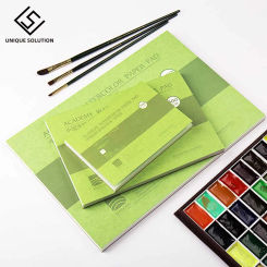Baohong watercolor paper 300g thick and medium grain pure cotton pulp 32k16/8k college watercolor album