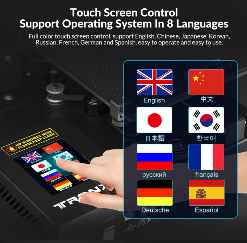 Description Picture 4 of itemTRONXY CRUX1 Mini 3D Printer Direct Drive Extruder & OSG Guide Rail Print Size 7.08×7.08 inch Portable Desktop impressora 3d