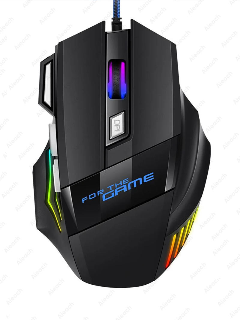 Description Picture 4 of itemGaming Esports Mouse 3200 DPI 7 Keys Game Mouse RGB Light Ergonomic Wired Game Mouse For Computer PC Laptop Accessories Mice