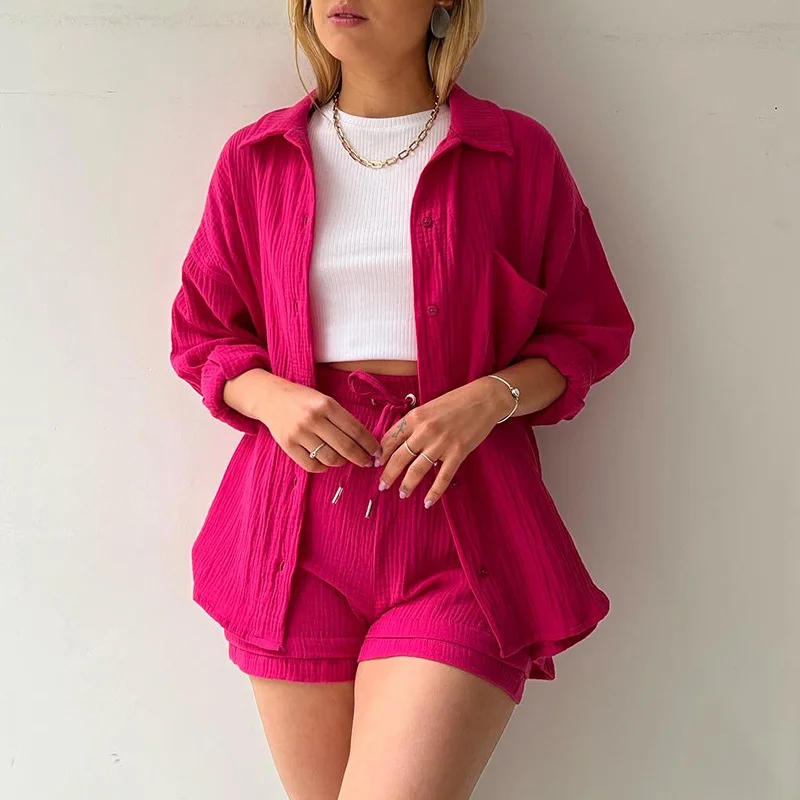 Description Picture 6 of itemTwo Piece Sets Womens Outifits Women Clothing Short Sets Matching Sets Summer New Fashion Clothes Casual Vintage Streetwear