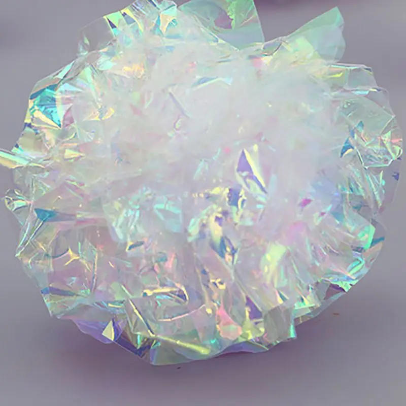 Description Picture 4 of item12Pcs/set Cat Mylar Crinkle Balls Cat Toy Interactive Sound Ball Plastic Balls Crinkle Crackle Ring Paper Kitten Pet Play Toys