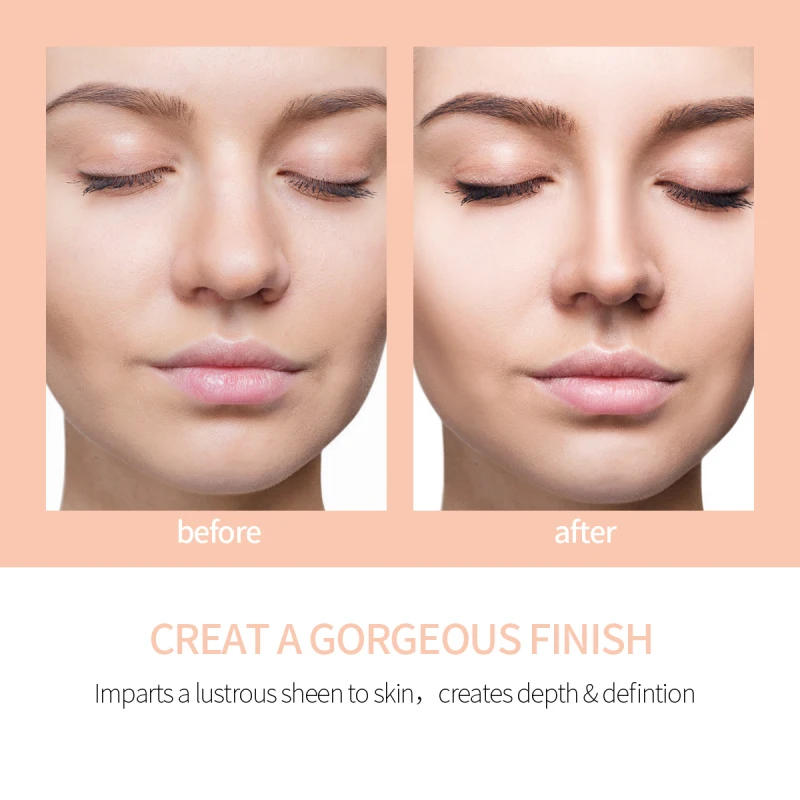 Description Picture 6 of itemDual-head Concealer Pen + Highlighter Wooden Handle Bronzer Pencil Face Contouring Pen Natural Brighten Waterproof 1pc Sharpener