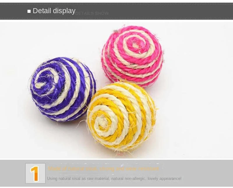 Description Picture 4 of itemColorful Bell Cat Ball Scratching Claw toy Pet Chew Fuzzy Plush Ball Cat Toy Rolling Ball Scratch Toy Kitty Kitten Novelty Gift