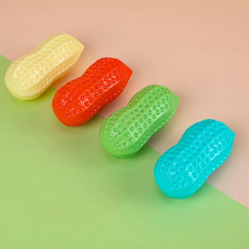 Description Picture 2 of itemDog Chew Toys Animal Squeaky Toy Creamy Peanut Bite Resistant Puppy Rubber Toy Teeth Cleaning Interactive Dog Toys Pet Supplies