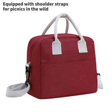 Cooler Bags Portable Zipper Thermal Bag Lunch Bag For Women Portable Fridge Bag Lunch Box Tote Thermal Food Door Bag