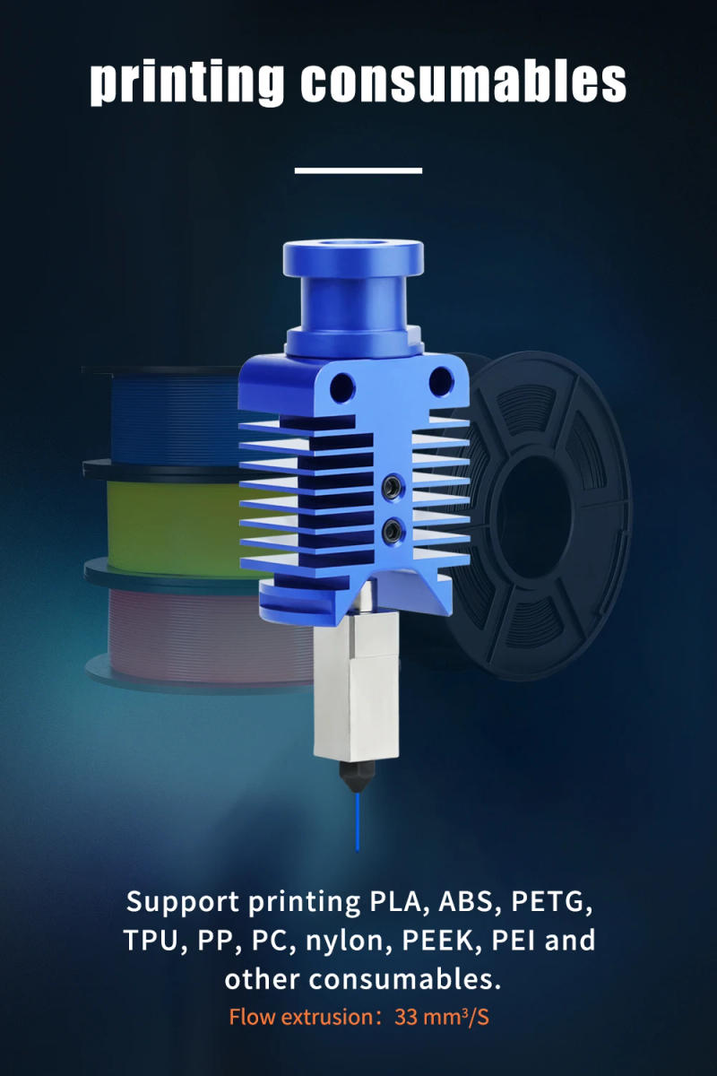 Description Picture 2 of itemEnder3 Hotend Kit Upgrade High Speed Printing Hotend Kit 300°C Hardened Steel Nozzle For ender 3 v2 CR10/VORON2.4 3D Printer