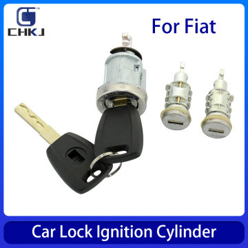 CHKJ Car Ignition Switch Lock Barrel For Fiat Ducato For Peugeot Boxer Citroen Relay Jumper Door Lock Cylinder with SIP22 Blade