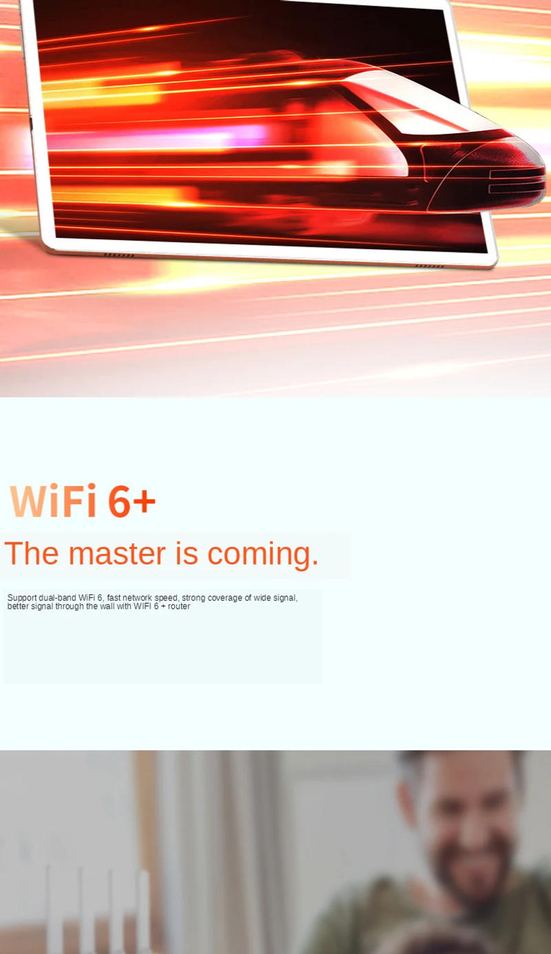 Description Picture 6 of item2.4G+ 5G Newest Android 10.6 inch Tablet PC MT6797 1Deca Core 1920*1280 IPS Screen 13.0MP 4G LTE 6GB RAM 128GB ROM Tablets