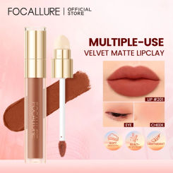 FOCALLURE Misty Velvet Matte Lip Gloss Long-lasting Lightweight High Pigmented Moisturizing Liquid Lipstick Makeup Cosmetics