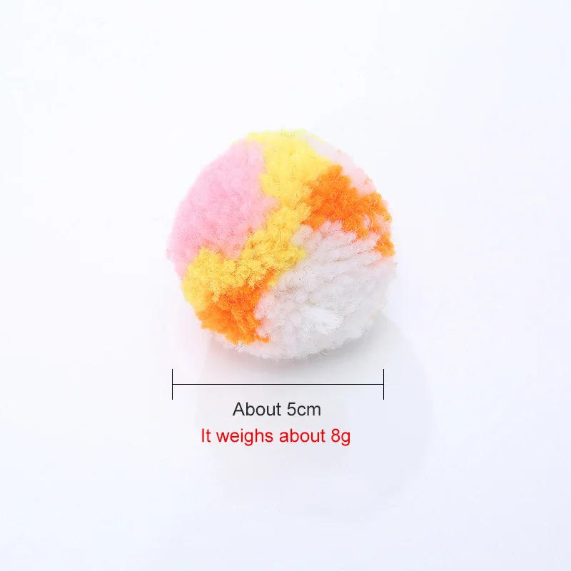 Description Picture 4 of item2023 Pet Products Cat Color Wool Ball Multi Color Choice Bayberry Ball Cat Throwing Toys