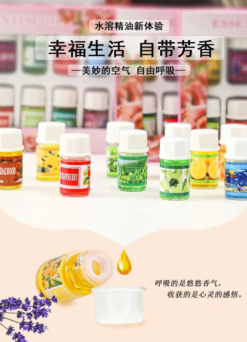 Description Picture 2 of item6/12Pcs Essential Oils For Aromatherapy Diffuser Sleep Oil Essential Rose carnation Aroma Massage Oil Air Purifier Lavender Oils