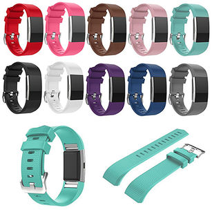 New Sport Silicone Replacement Buckle Wrist Band for Fitbit Charge 2 Bracelet