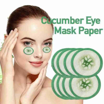 100Pcs/Pack Disposable Non-Woven Printed Green Cucumber Beauty Paper Eyes Eye Patches Eye Pattern Skin Care Mask parches Pa Q7R1