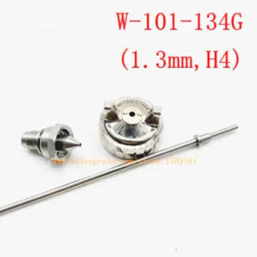 Japan W-101 Spray Gun Nozzle Repair Parts   1.0/1.3/1.5/1.8mm, Japan Made, Nozzle+ Needle + Air Cap Set for W101 Spray Gun