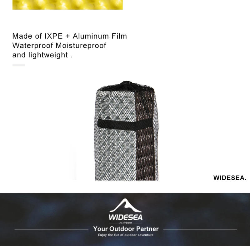Description Picture 4 of itemWidesea Camping Mat Portable Sleeping Pad Picnic Foam Bed Mattress Travel Trekking Equipment Blanket  Waterproof Moistureproof