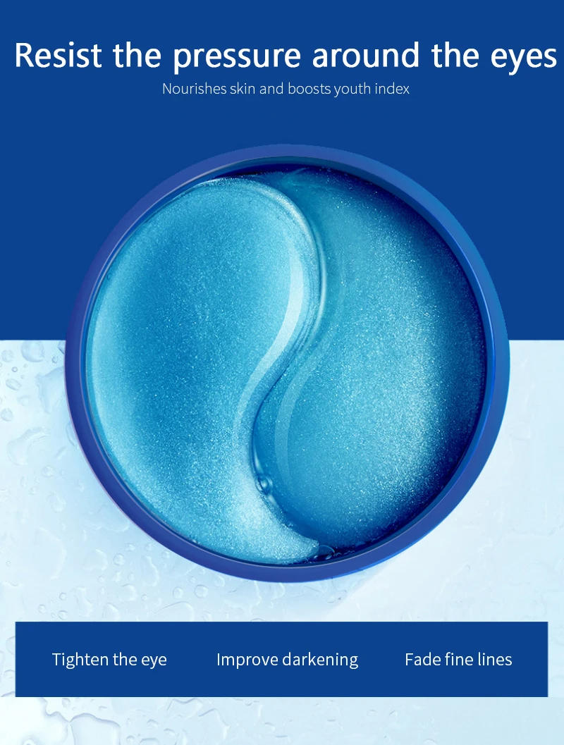 Description Picture 4 of itemOcean Hyaluronic Acid Patches Firming Moisturizing Collagen Lady Eyes Masks Anti-aging Reduce Wrinkles Eyes Skin Care Products